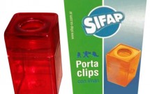 Porta clip de acrilico con iman 