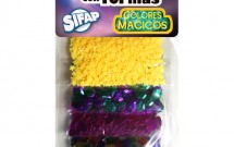 Brillantina con formas colores magicos x5