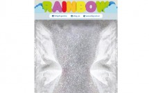 Brillantina gibre rainbow blanco