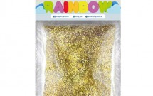 Brillantina gibre rainbow dorado