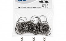 Argolla lisa con cadena 1.2 x 25mm