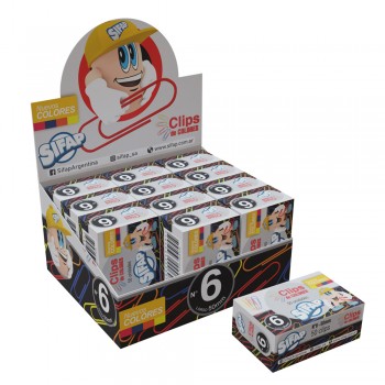 Clips forrado n6 x50u (caja)