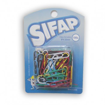 Clips forrados n4 x100u. (t/s)