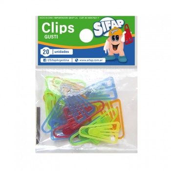 Clips gusti  x20 (bolsa)
