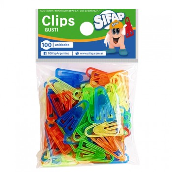 Clips gusti  x100 (bolsa)