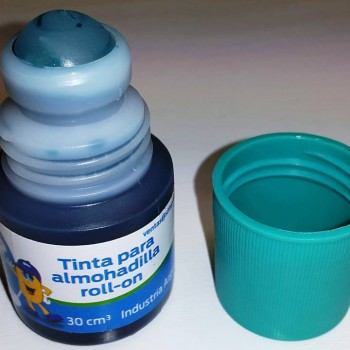 Tinta para sello de 30cc roll on color verde