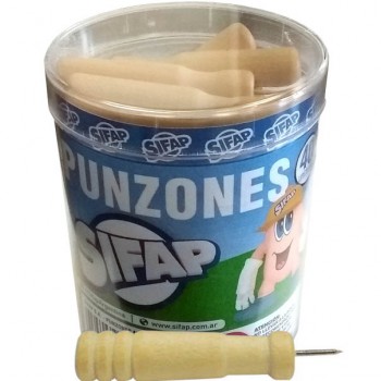 Punzones madera pote x40u