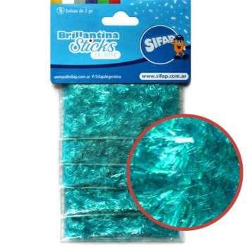 Brillantina sticks - celeste