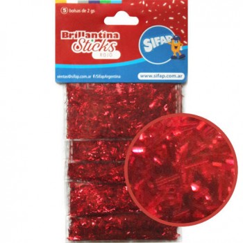 Brillantina sticks - rojo