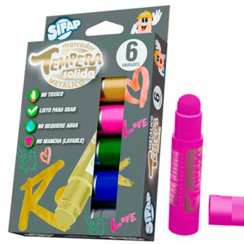 Tempera solida metalico