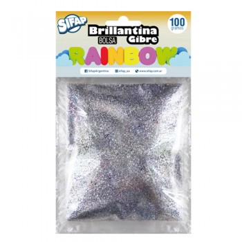 Brillantina gibre rainbow metal