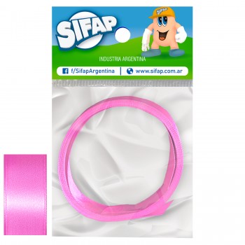 Cinta de raso ancho fucsia