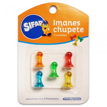 Imanes chupete blister x5u t/s