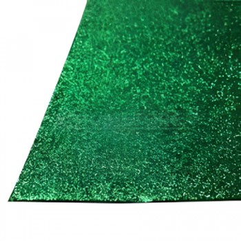 GOMA EVA C/GLITTER VERDE x 10 uds