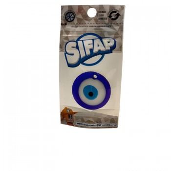 Ojo Turco Azul Plano 50 mm Ojito Pasante. Doy Pack