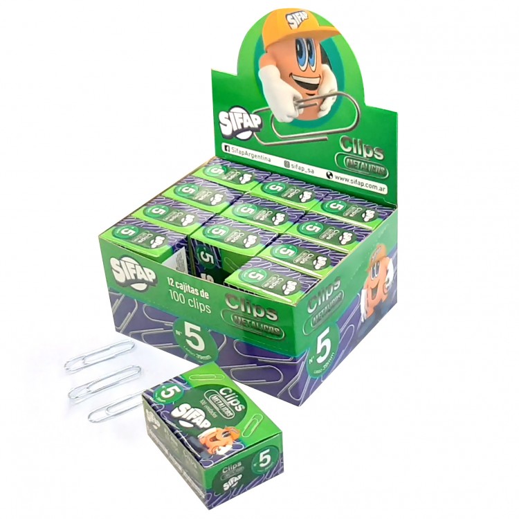 Clips sifap n5 x100u (caja)