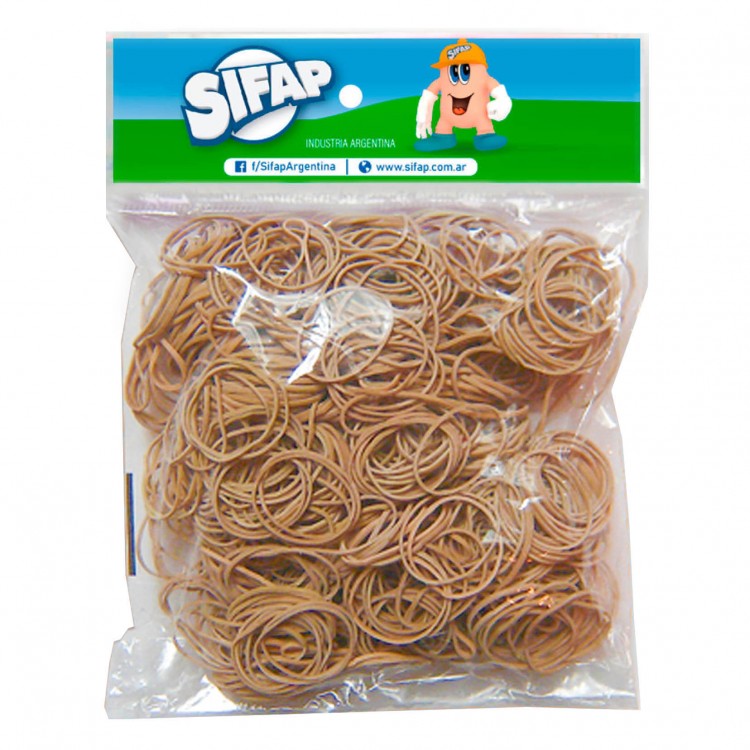 Bandas elasticas natural 500g
