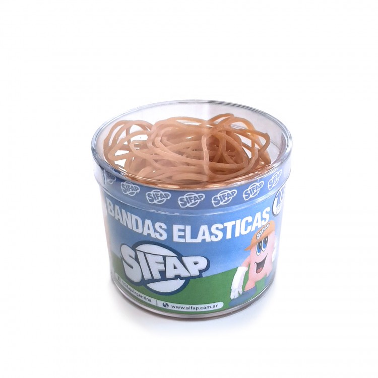 Bandas elasticas caucho x100 g. (pote)