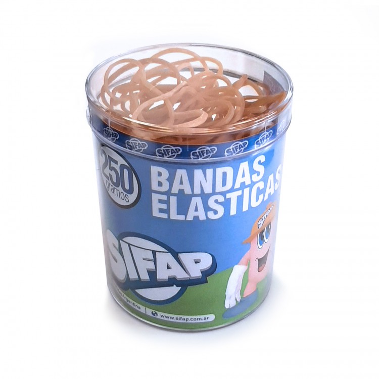 Bandas elásticas caucho x250 g. (pote)