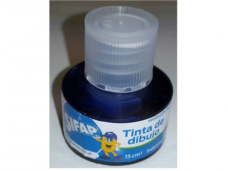 Tinta de dibujo color azul ultramar de 15cc