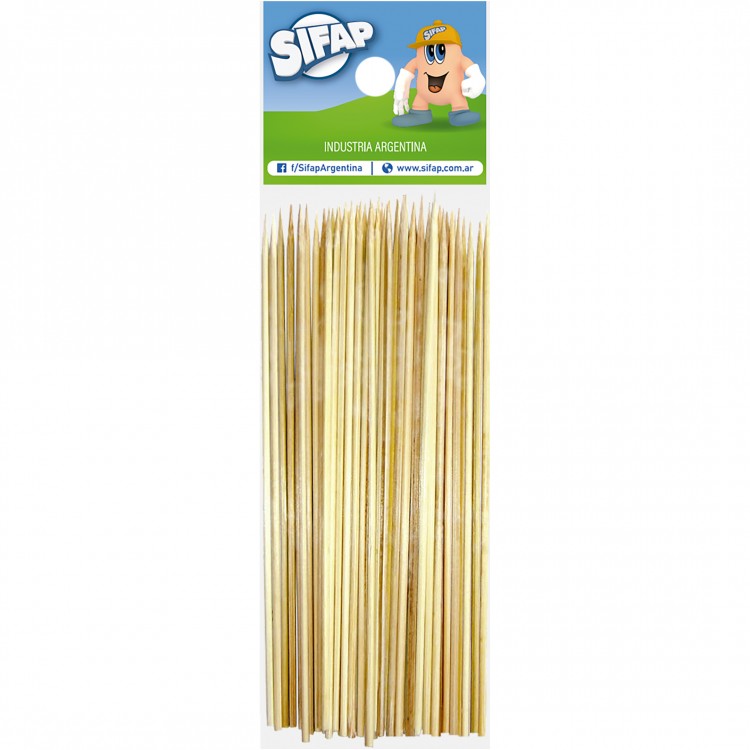Palitos p/ brochete (bambu) 15 cm
