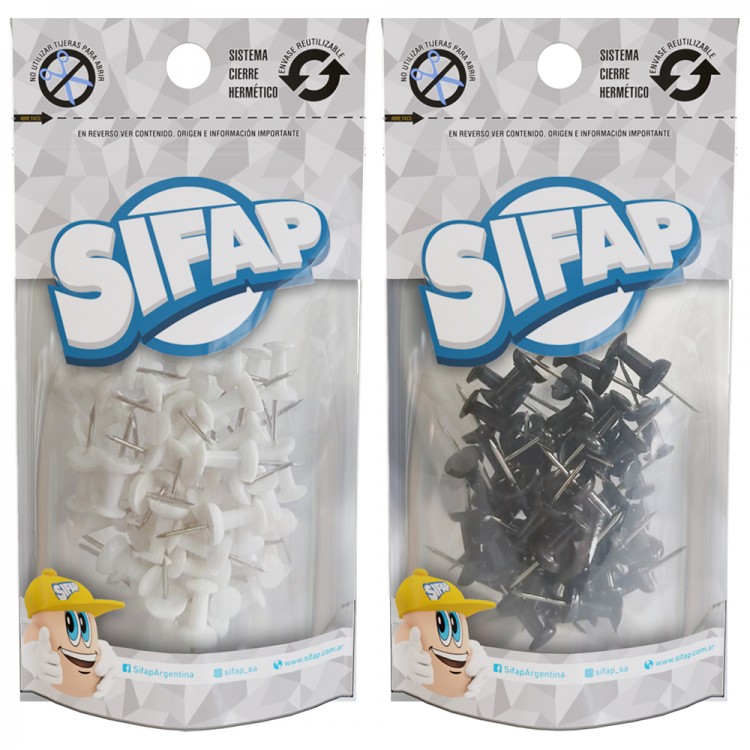 Señalador galera x 50u (doypack) black & white